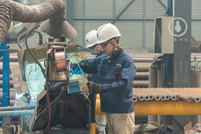 汉川网架自动化焊接